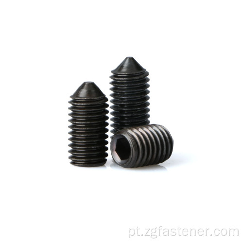 Grau 4.8 Parafusos de ajuste de zinco preto com parafusos de ponto de xícara / aço carbono